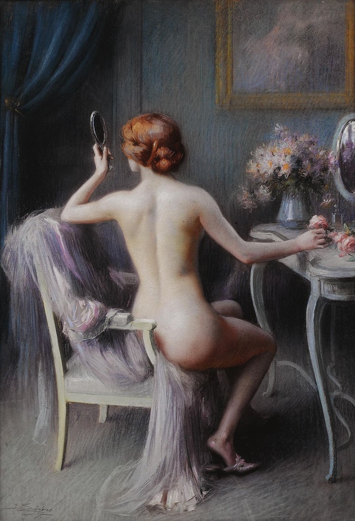 Nudo che si specchia